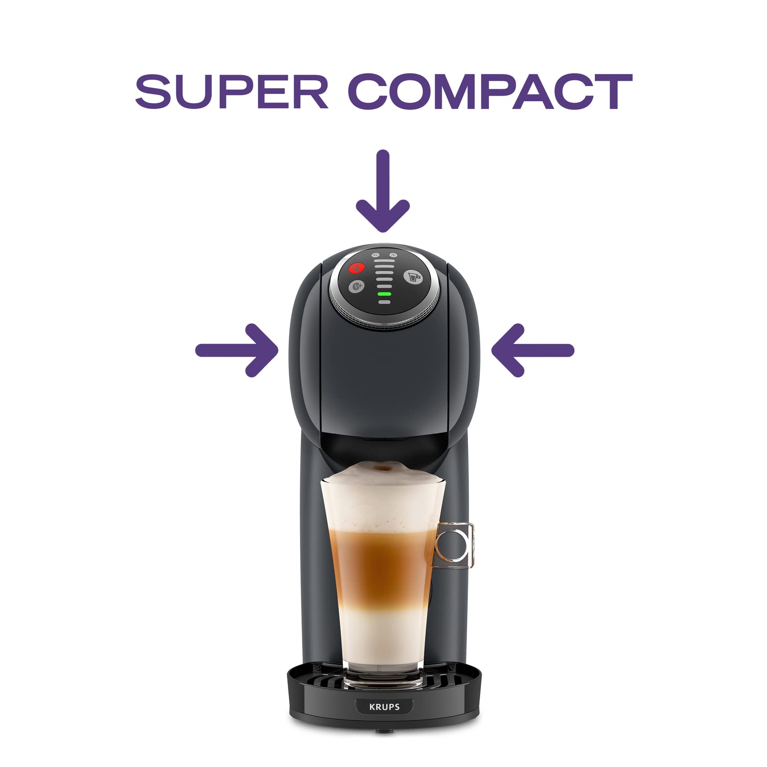 Dolce Gusto Genio S Plus — Machine à Café Gris | Fonction XL | 15 Bars | KP340B10