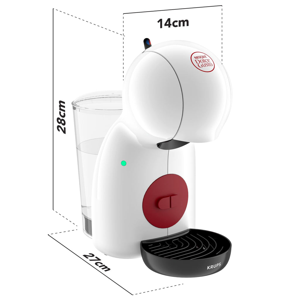 Dolce Gusto Piccolo XS — Machine à Café Blanc & Rouge | 15 Bars | KP1A3110