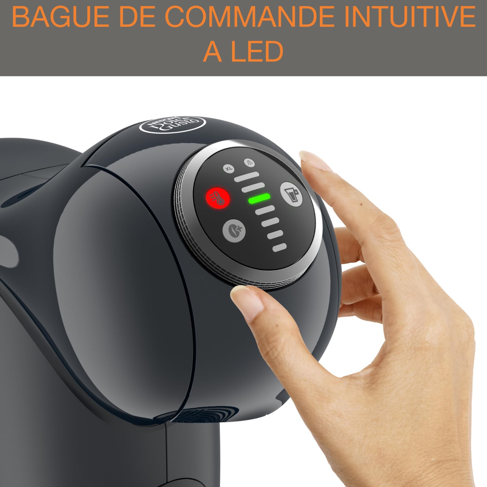 Dolce Gusto Genio S Plus — Machine à Café Gris | Fonction XL | 15 Bars | KP340B10