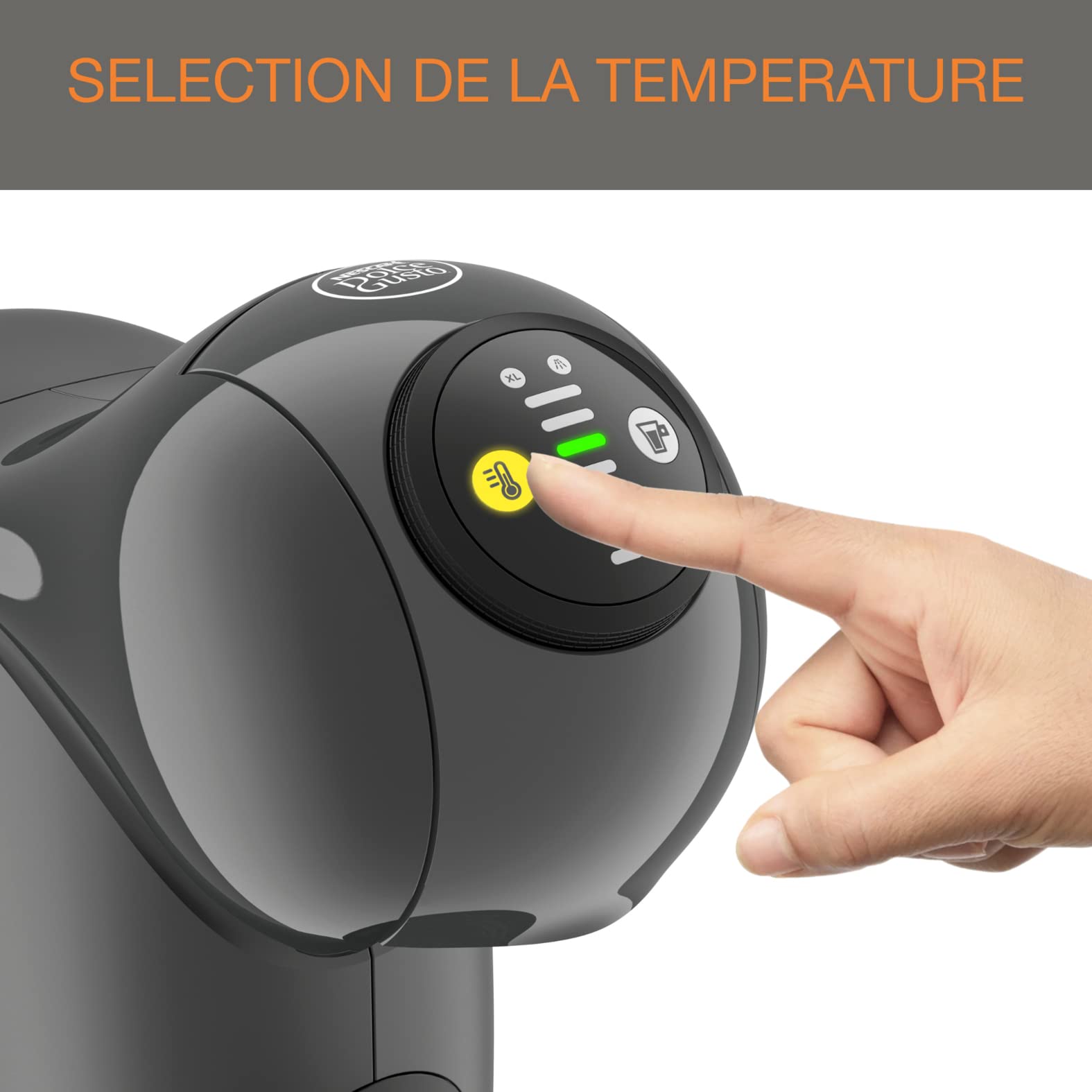 Dolce Gusto Genio S — Machine à Espresso Anthracite | 0,8 L | KP243B10