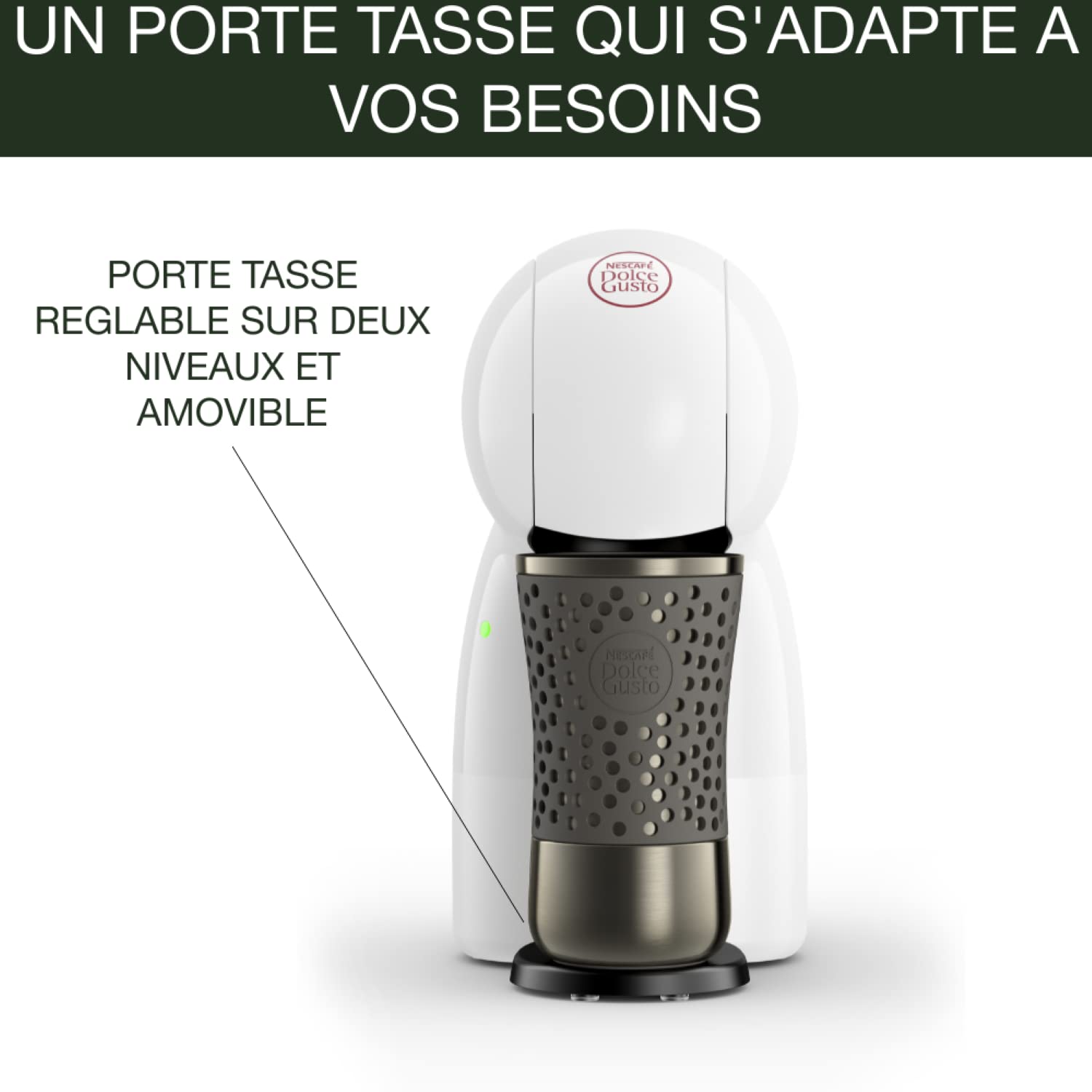 Dolce Gusto Piccolo XS — Machine à Café Blanc & Rouge | 15 Bars | KP1A3110