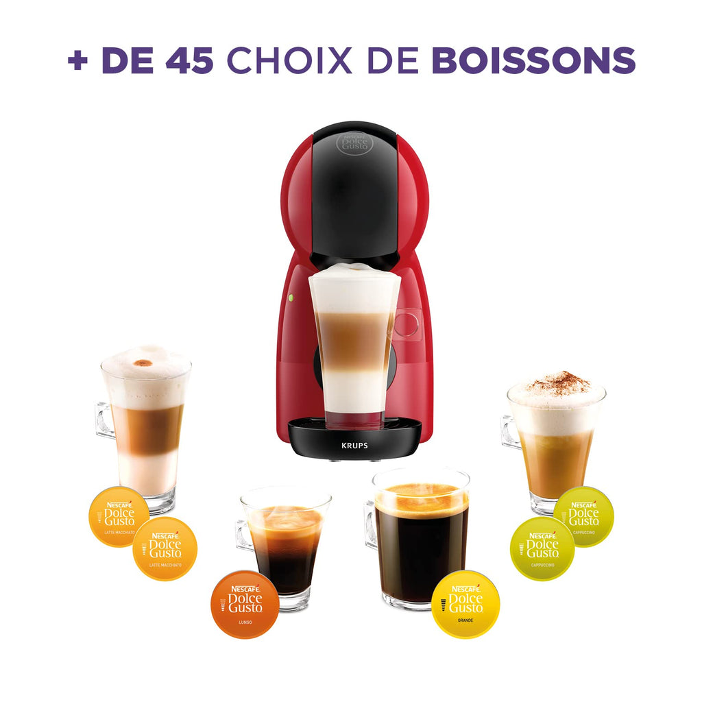 Dolce Gusto Piccolo XS — Machine à Café Capsules Rouge & Noir | 15 Bars | KP1A3510