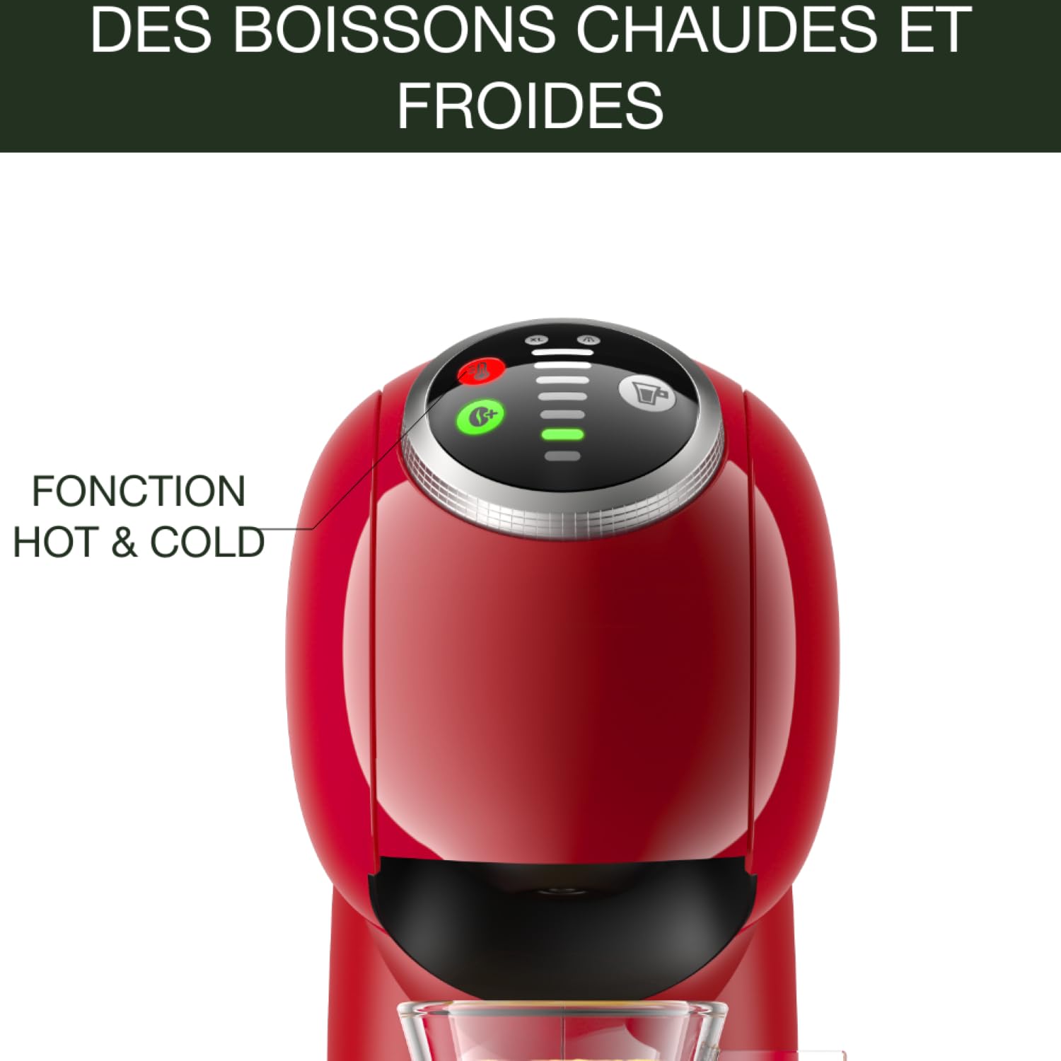 Dolce Gusto Genio S Plus — Machine à Café Rouge | Programmable | 15 Bars | KP340510