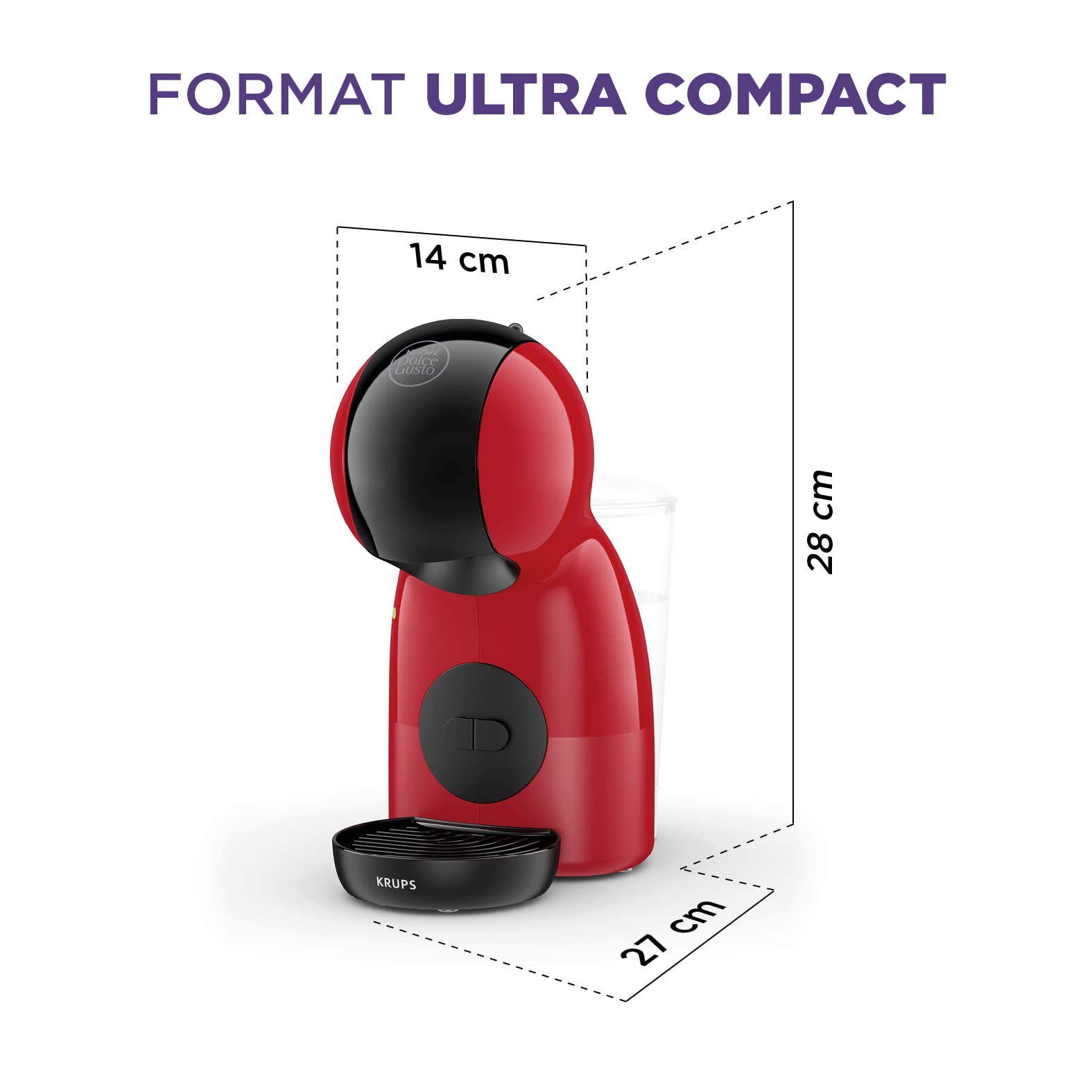 Dolce Gusto Piccolo XS — Machine à Café Capsules Rouge & Noir | 15 Bars | KP1A3510