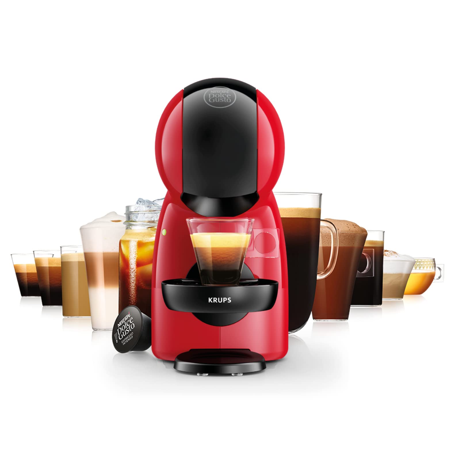 Dolce Gusto Piccolo XS — Machine à Café Capsules Rouge & Noir | 15 Bars | KP1A3510