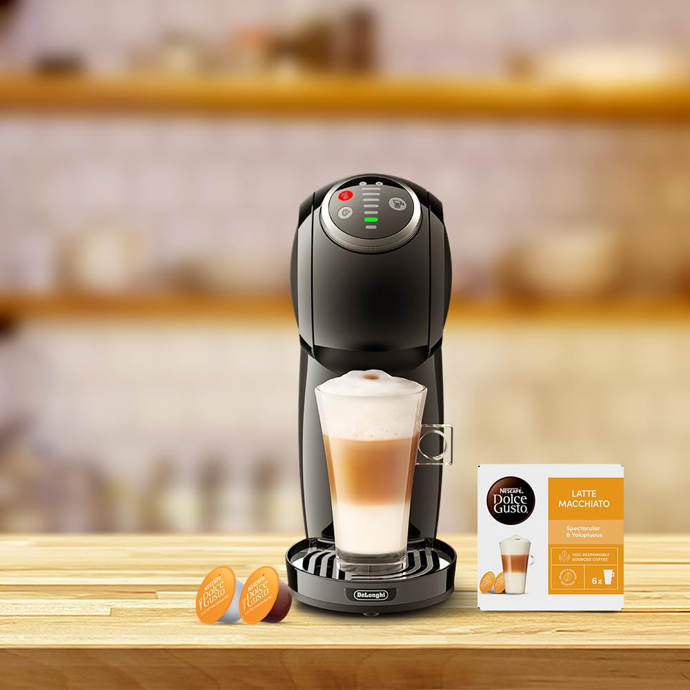 Dolce Gusto Genio Plus — Machine à Expresso Semi-Automatique Noire | 0,8 L | EDG315.B
