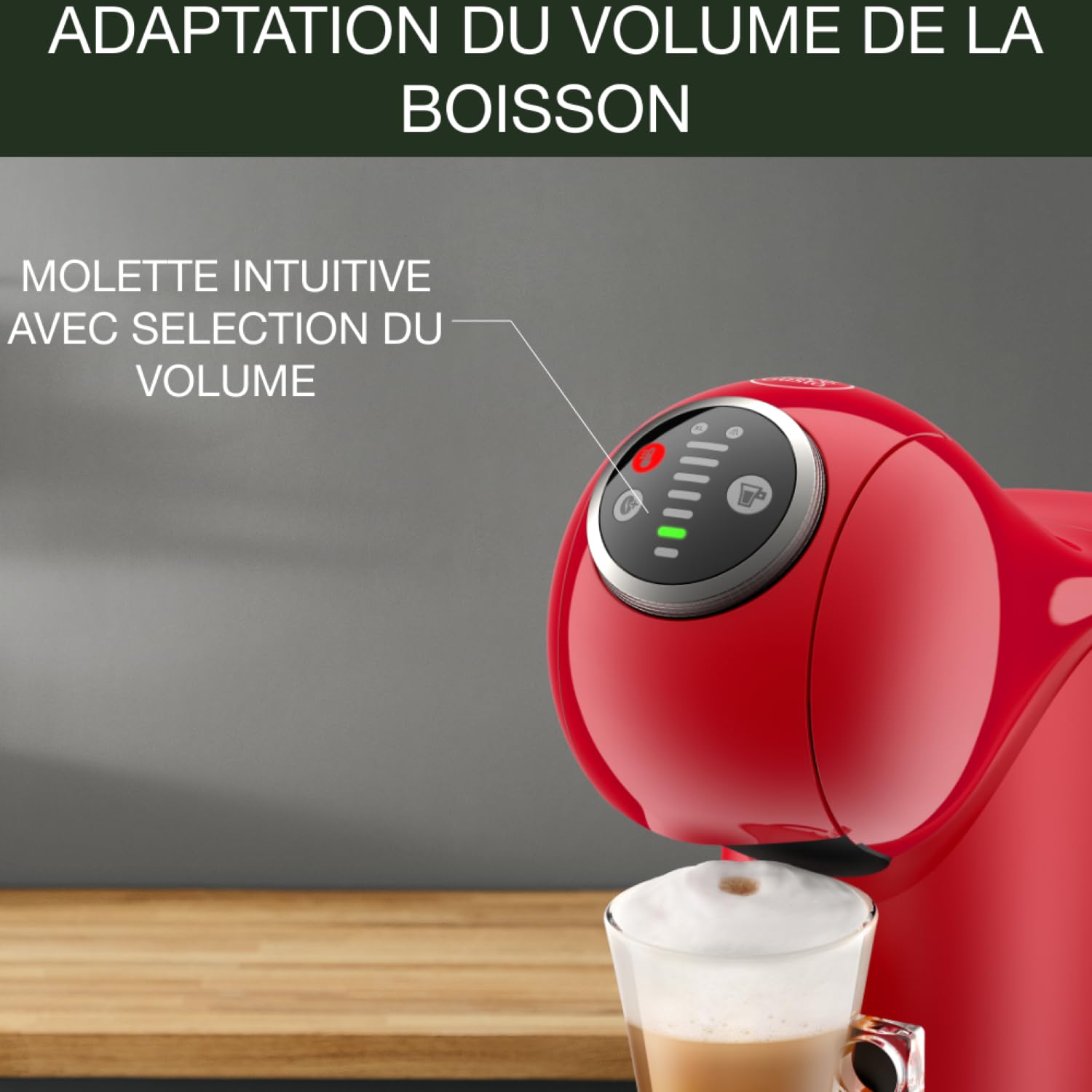 Dolce Gusto Genio S Plus — Machine à Café Rouge | Programmable | 15 Bars | KP340510