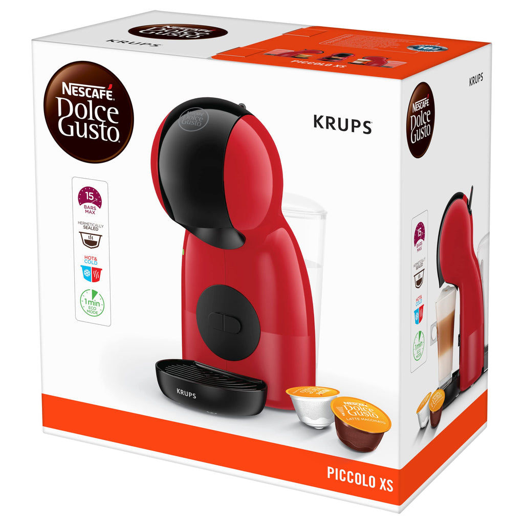 Dolce Gusto Piccolo XS — Machine à Café Capsules Rouge & Noir | 15 Bars | KP1A3510