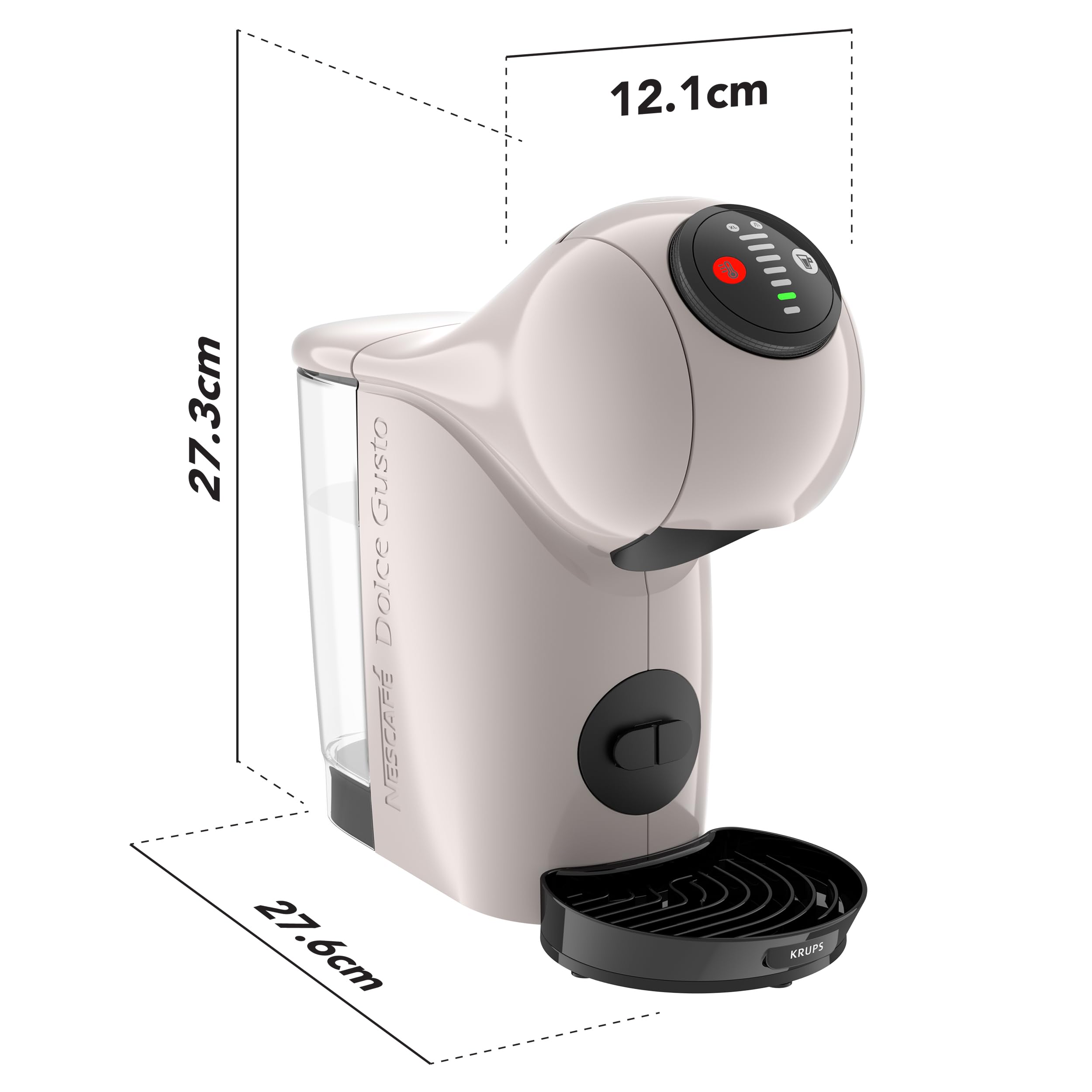 Dolce Gusto Genio S — Machine à Café Taupe | Tailles XL Réglables | KP243A